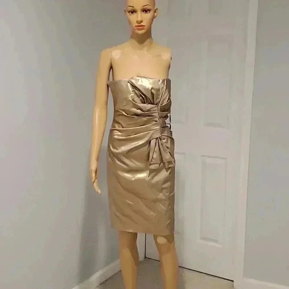 Flavio Castellani gold dress new with tag